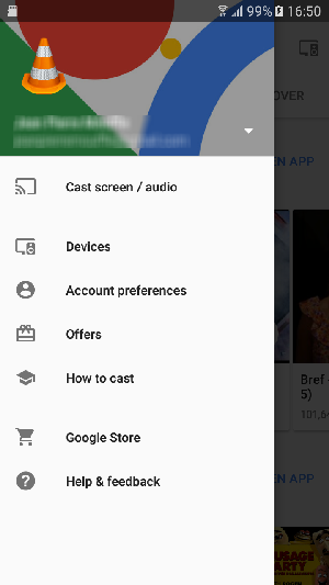 vlc chromecast audio android